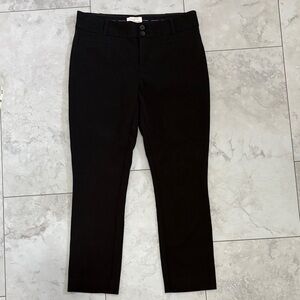 Anthropologie Black Essential Slim Pants size 8